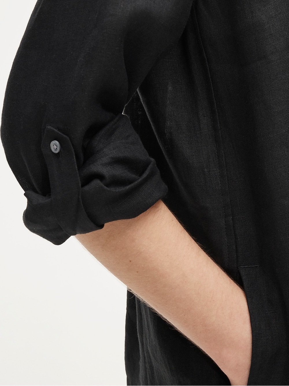 New J. Crew Black Misses  Popover Dress XS V Neck - Picture 3 of 8